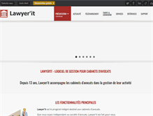 Tablet Screenshot of lawyerit.fr